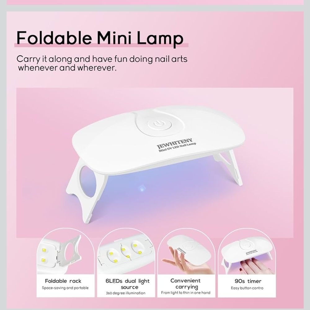 Jewhiteny Poly Gel Nail Kit with Nail Dryer - Picture 9 of 11